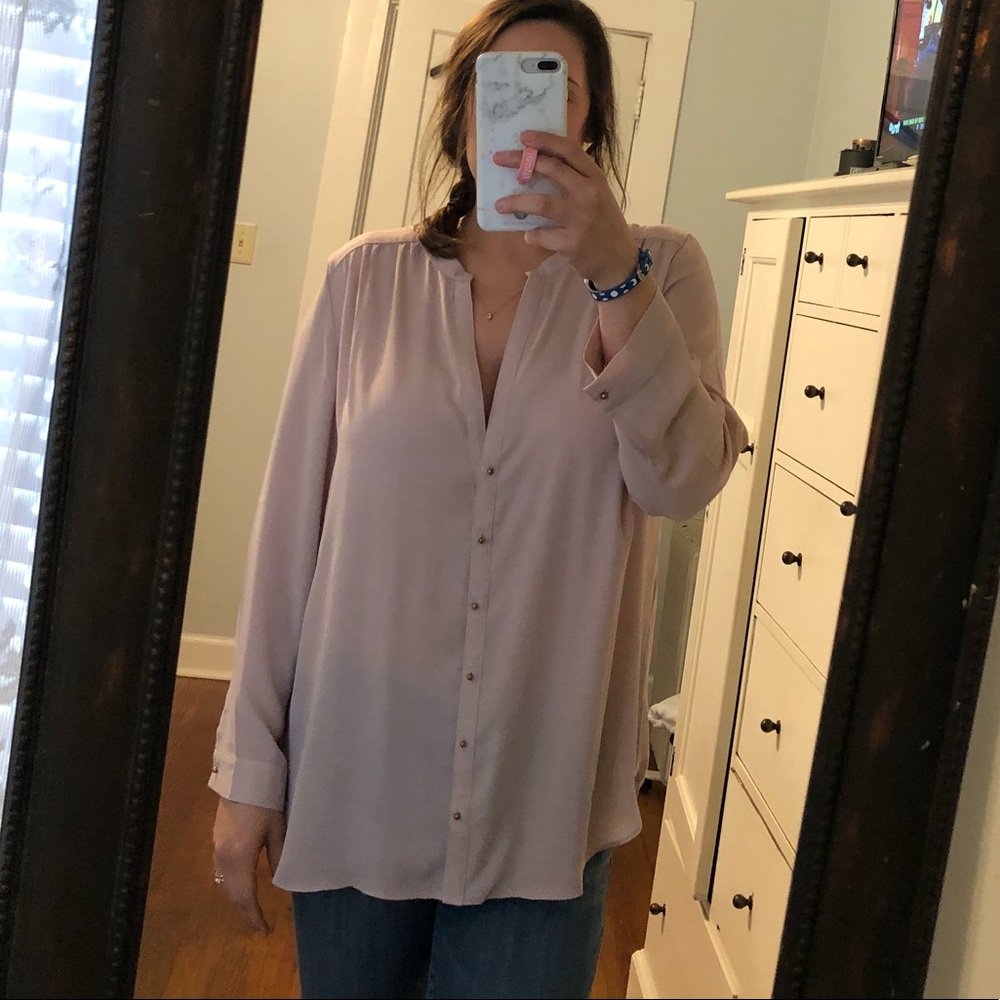 Blush/pink blouse